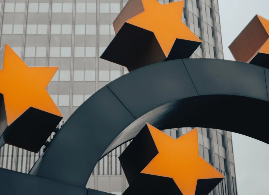 Euro logo in Frankfurt