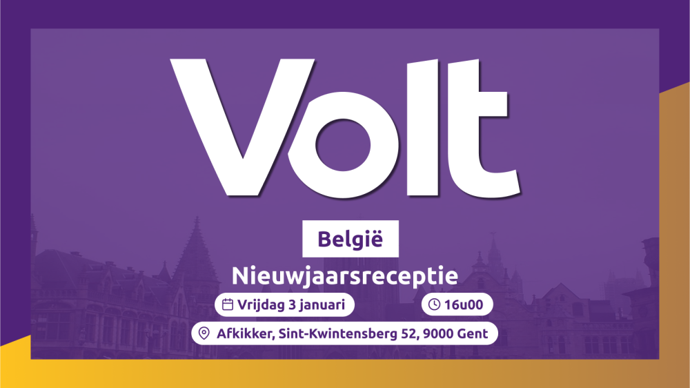 Nieuwjaarsreceptie, Vrijdag 3 januari, 16u, Gent